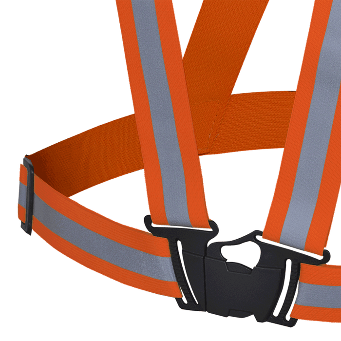 Orange Safety Sash 1.5"Elastic
