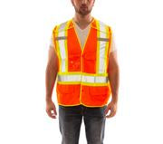 Drop Down -Orange Mesh w/Snaps