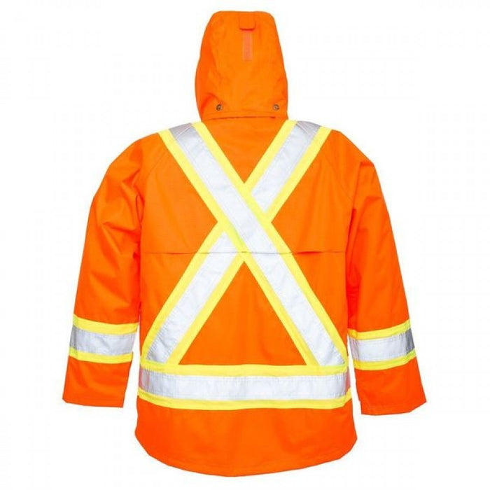 Rain Jacket Orange Rip-Stop