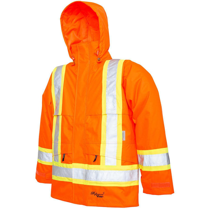 Rain Jacket Orange Rip-Stop