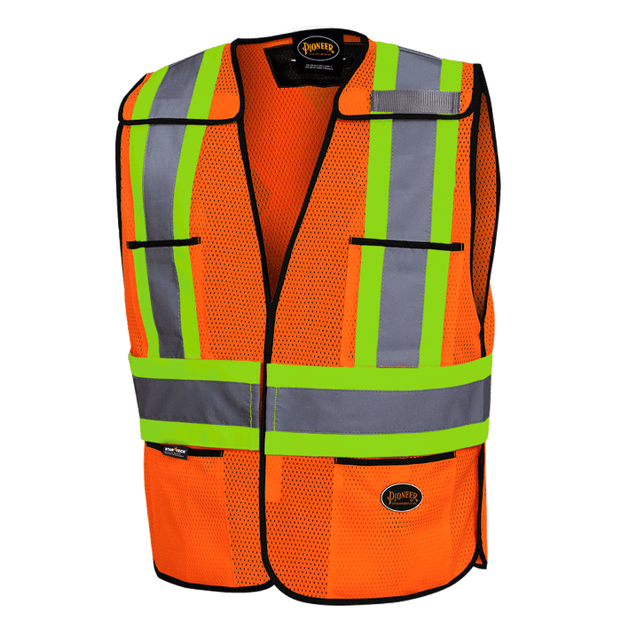 Orange Tear-Away Mesh Vest