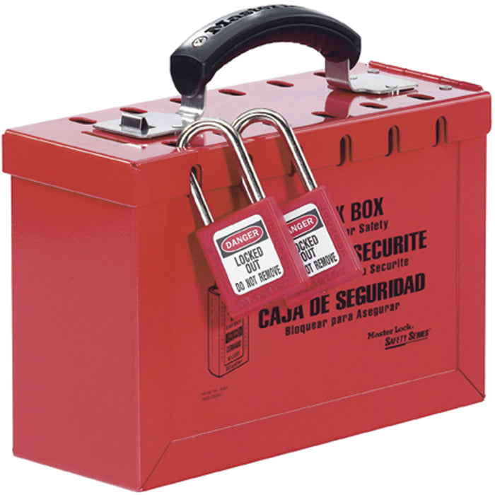 Portable Lock Box - Red